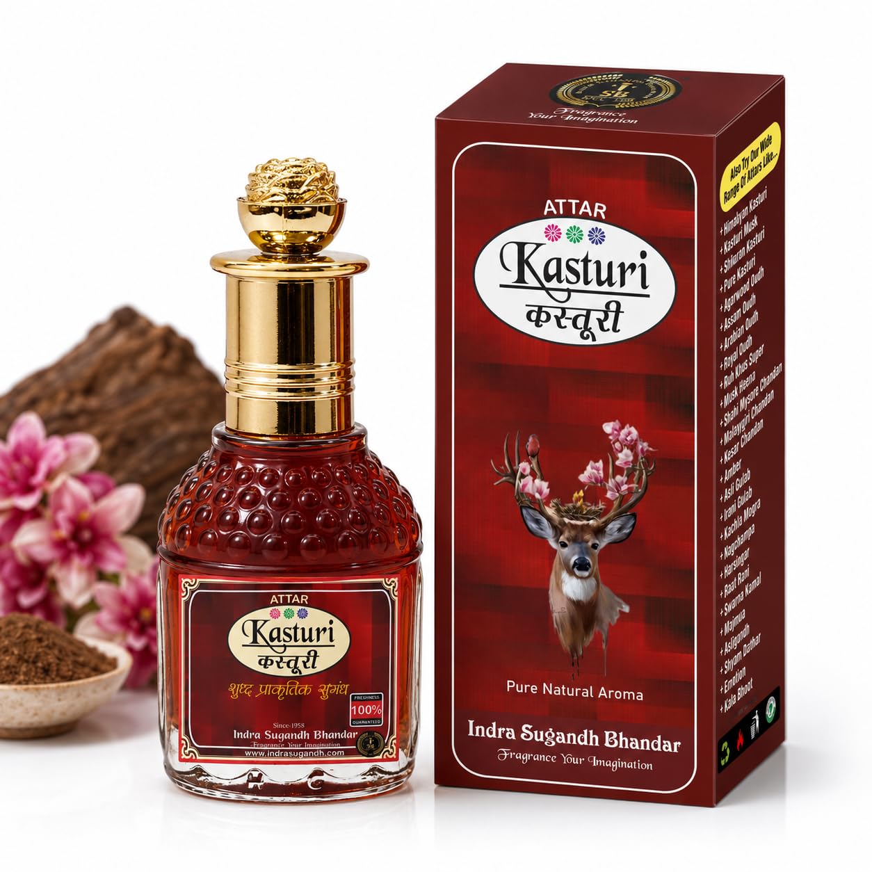 INDRA SUGANDH BHANDAR Attar Liquid For Men|Women Real Kasturi With Kasturi Days Combination 24 Hours Long Lasting Musky Fragrance 25Ml Rollon Pack-picture-56