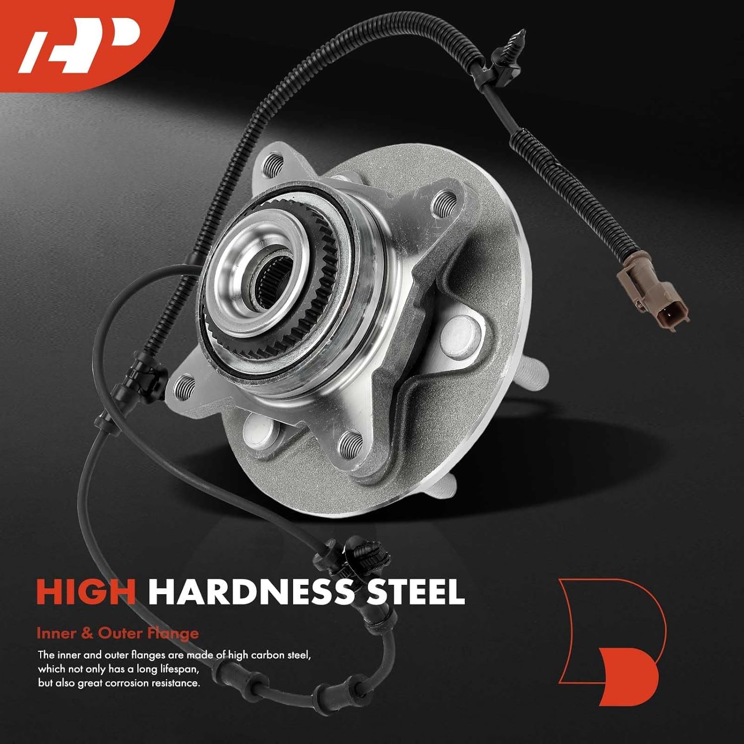 A-Premium Front Wheel Bearing and Hub Assembly with ABS Ring & ABS & 6-Lug Compatible with Ford F-150 F150 2021 2022 2023 2024, 4WD