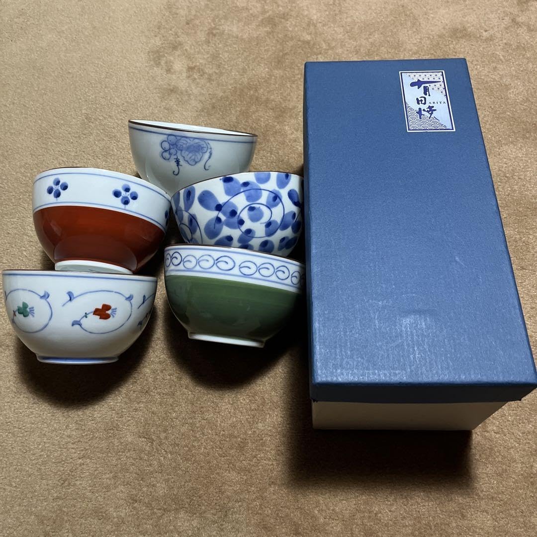 いい日うー特価』 有田焼 岩尾對山 お茶茶碗 中皿 5組 急須 【公式通販】