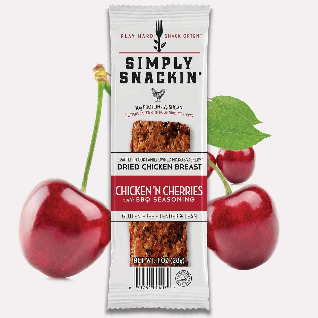 Simply Snackin Chicken N' Cherries & BBQ Seasoning 20 Snacks