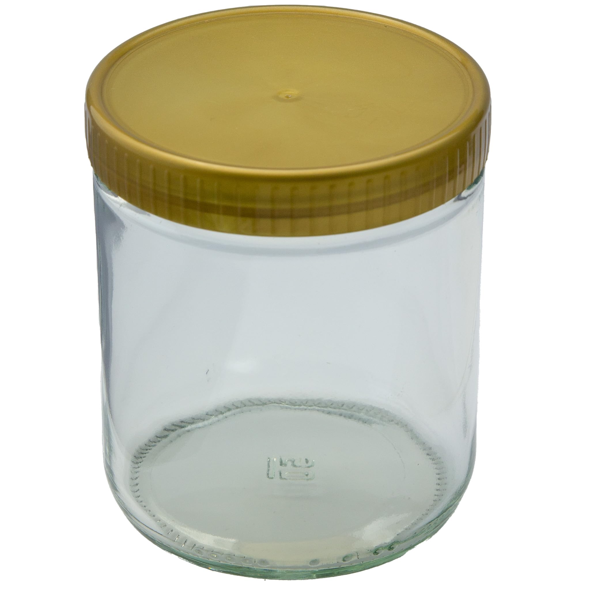 Neutrales Honigglas mit Kunststoffdeckel 500g | 1 Paket (96 Stk)