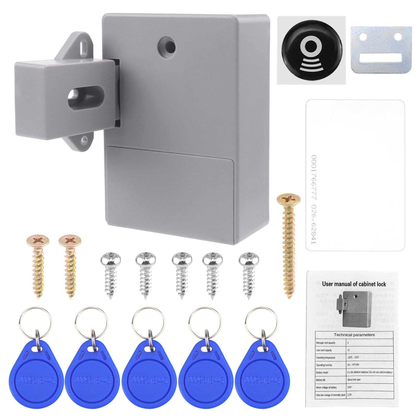 IC Card Version - Serrure à Capteur Invisible T8, Pour Tiroir à Carte