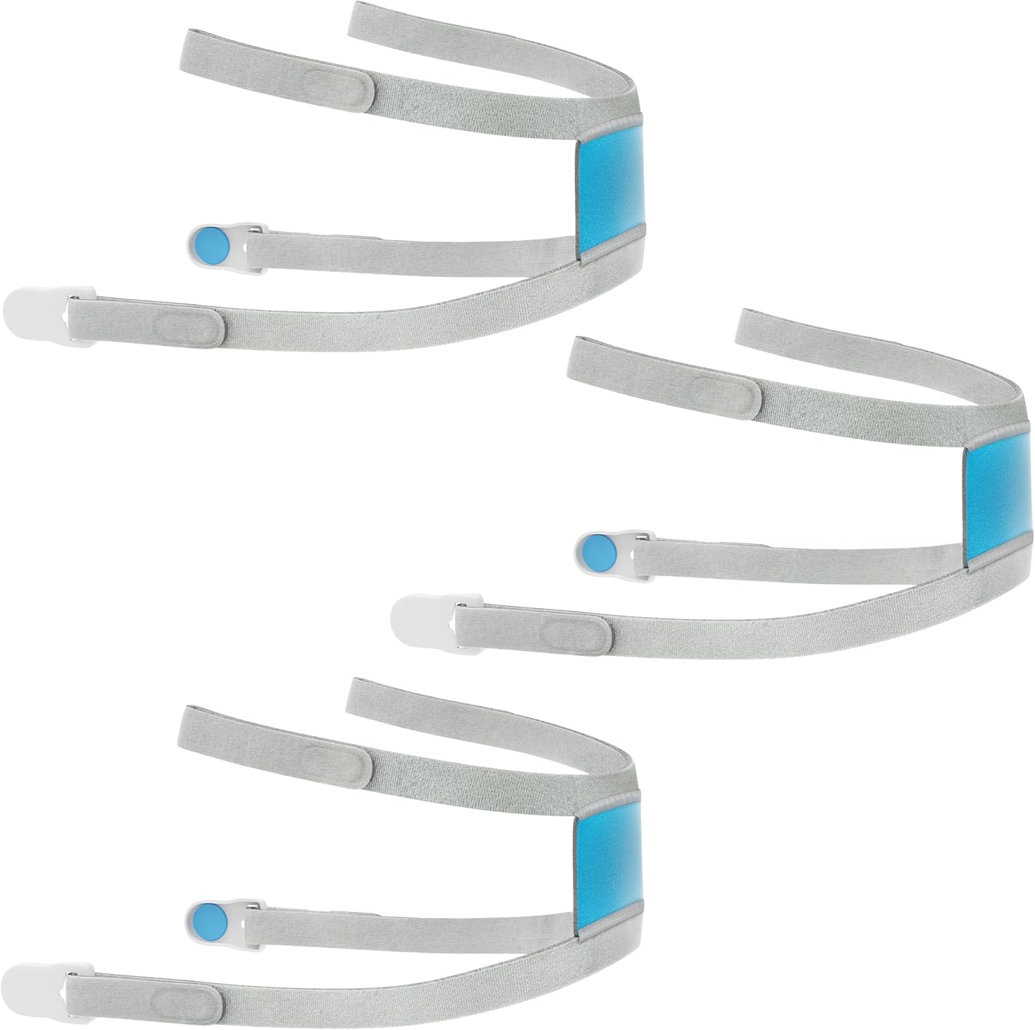 Headgear Strap Replacement for ResMed AirFit/AirTouch F30i / X30i CPAP Full Face Mask with Magnetic Clips – 3-Pack