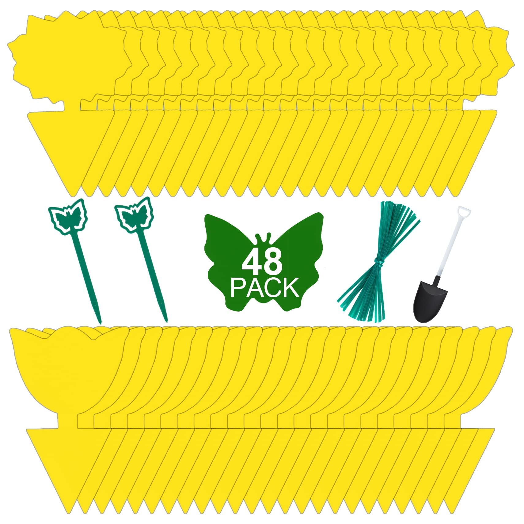 Buy 48 Pack Fruit Fly Traps for Indoors s Fungus Gnat Killer Trap ...