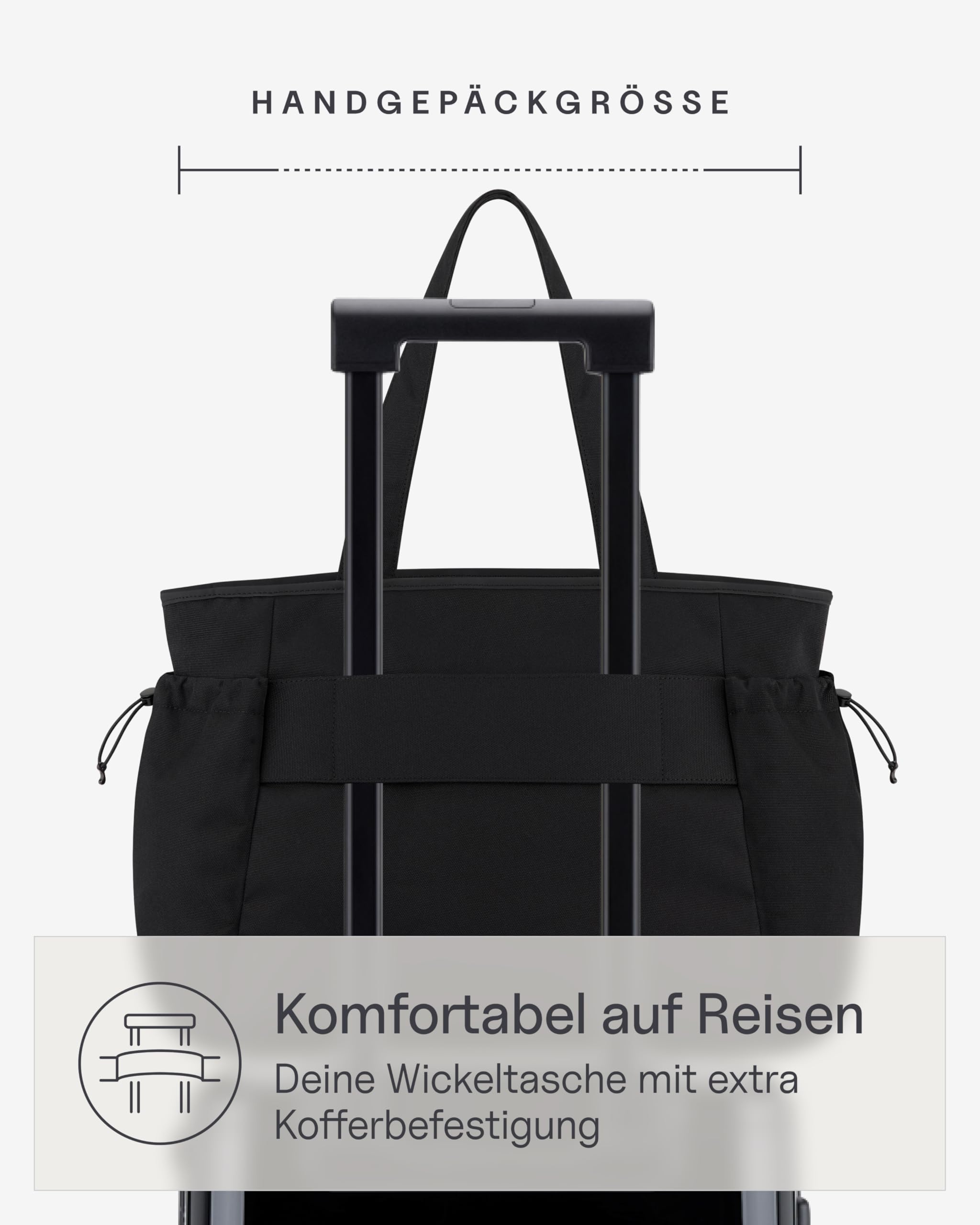 Kapten & Son Shopper Hellvi Diaper Set 25 L Wickeltasche mit Kinderwagen- und Kofferbefestigung inklusive Kulturtasche, Wickelunterlage & isolierter Flaschenhalter