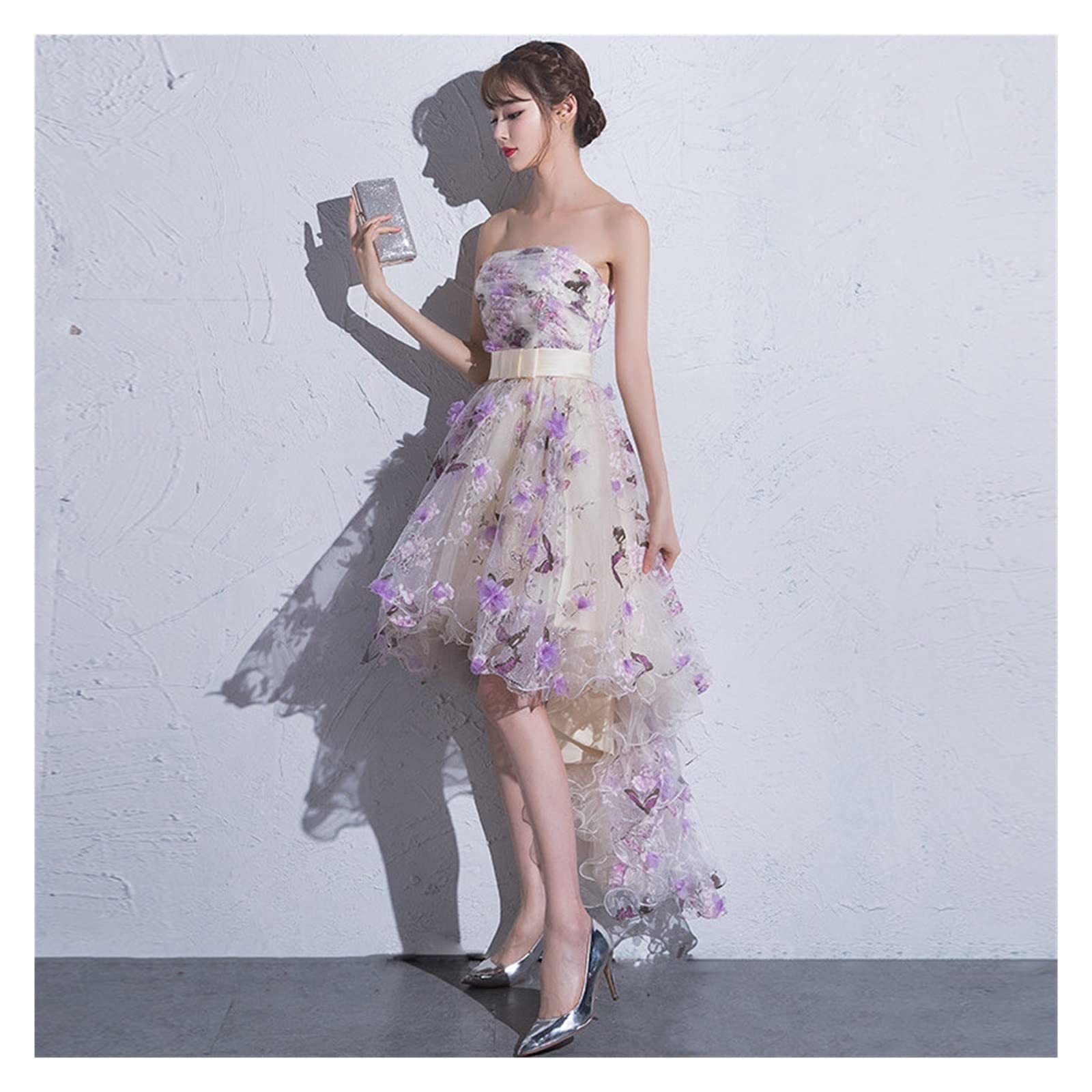 purple prom dress short front long back Purple Dress Short Front Long Back Purple Dresses With Front Short And Back  Long Fall Homecoming