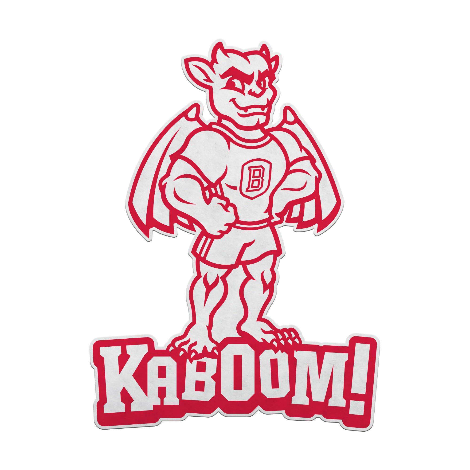 Fanion Bradley Braves Kaboom Rico Industries en feutre souple pour décoration maison