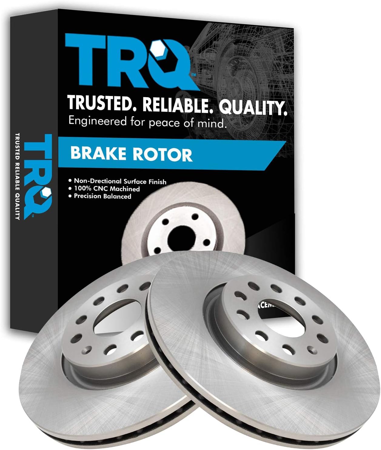 Front Disc Brake Rotor Pair for multiple Audi/VW models