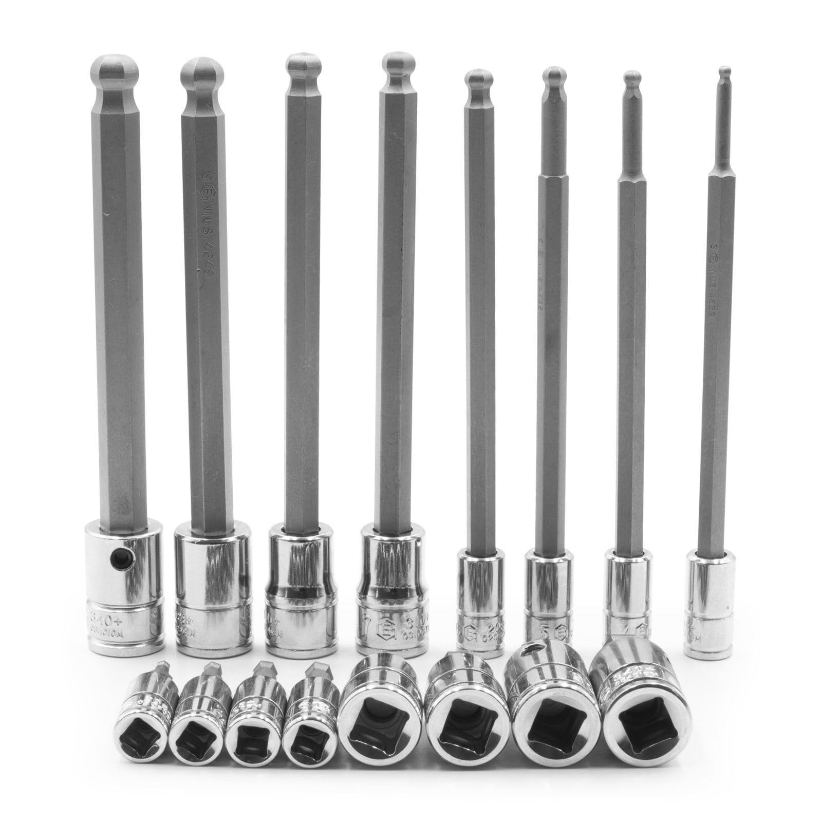 Amazon.co.jp: Genius Tools 16PC 1/4インチ & 3/8インチ ドクター