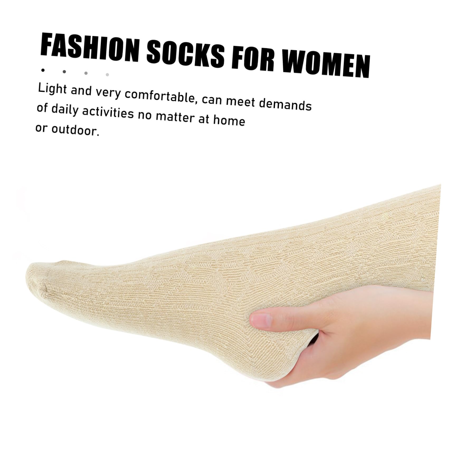 FRCOLOR 5 Pares Calcetines de Algodón para Mujer Cortos Cálidos y Cómodos para Running y Diario Invierno