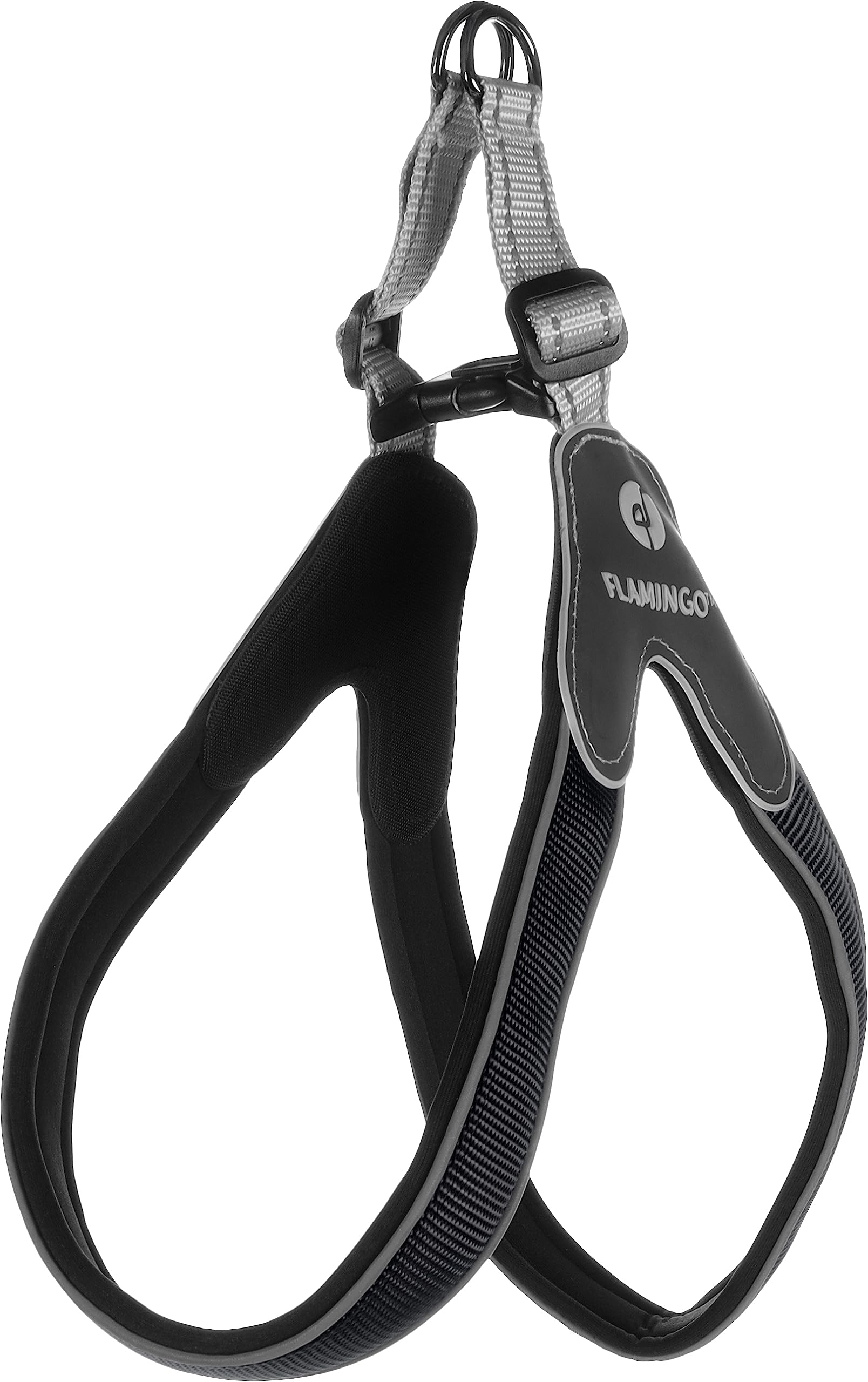 Flamingo Dog Harness Easy Hilka Black XXL 56-66cm 56-66cm 30mm