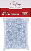 Vista 8 de 12 piezas de bobinas para máquina de coser - Bobina de clase premium 15 - Compatible con accesorios de máquina de coser Singer - Bobinas de plástico