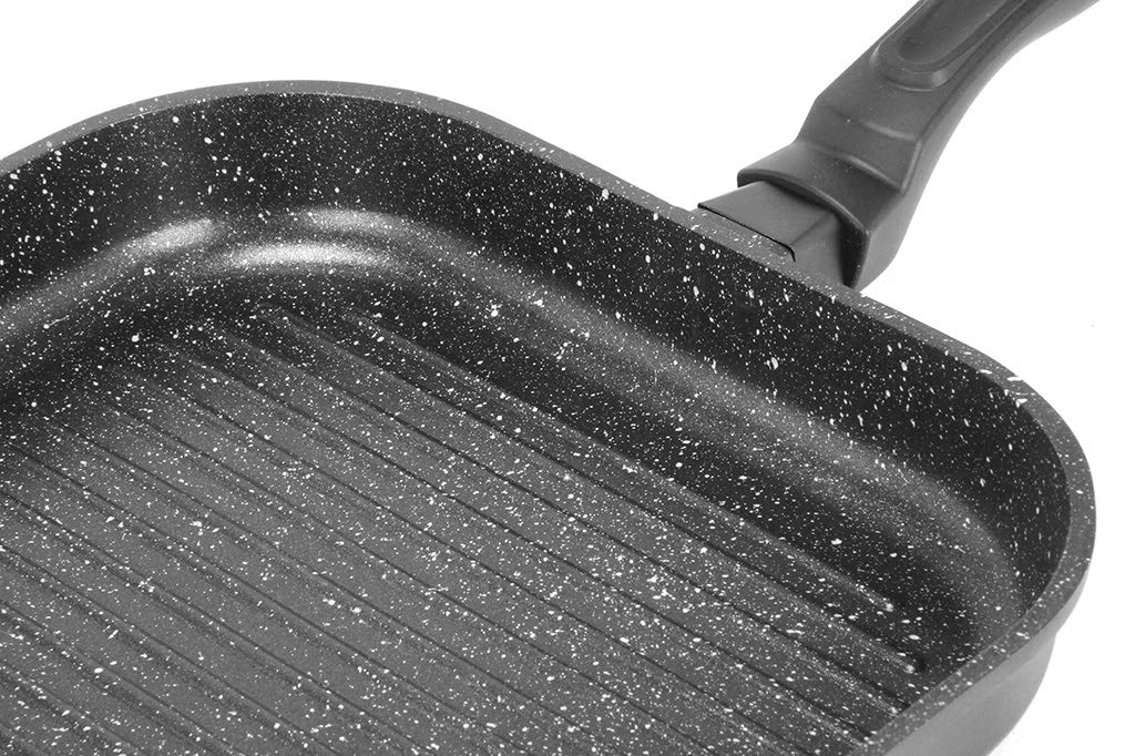 Sitram 716947 Poêle 2 Sections 26x26cm Frire Et Griller En