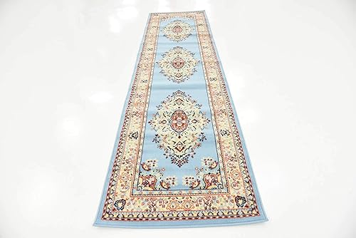 Vista 677 de Unique Loom Reza Collection- Alfombra, Polipropileno, Marrón Marrón/ marfil