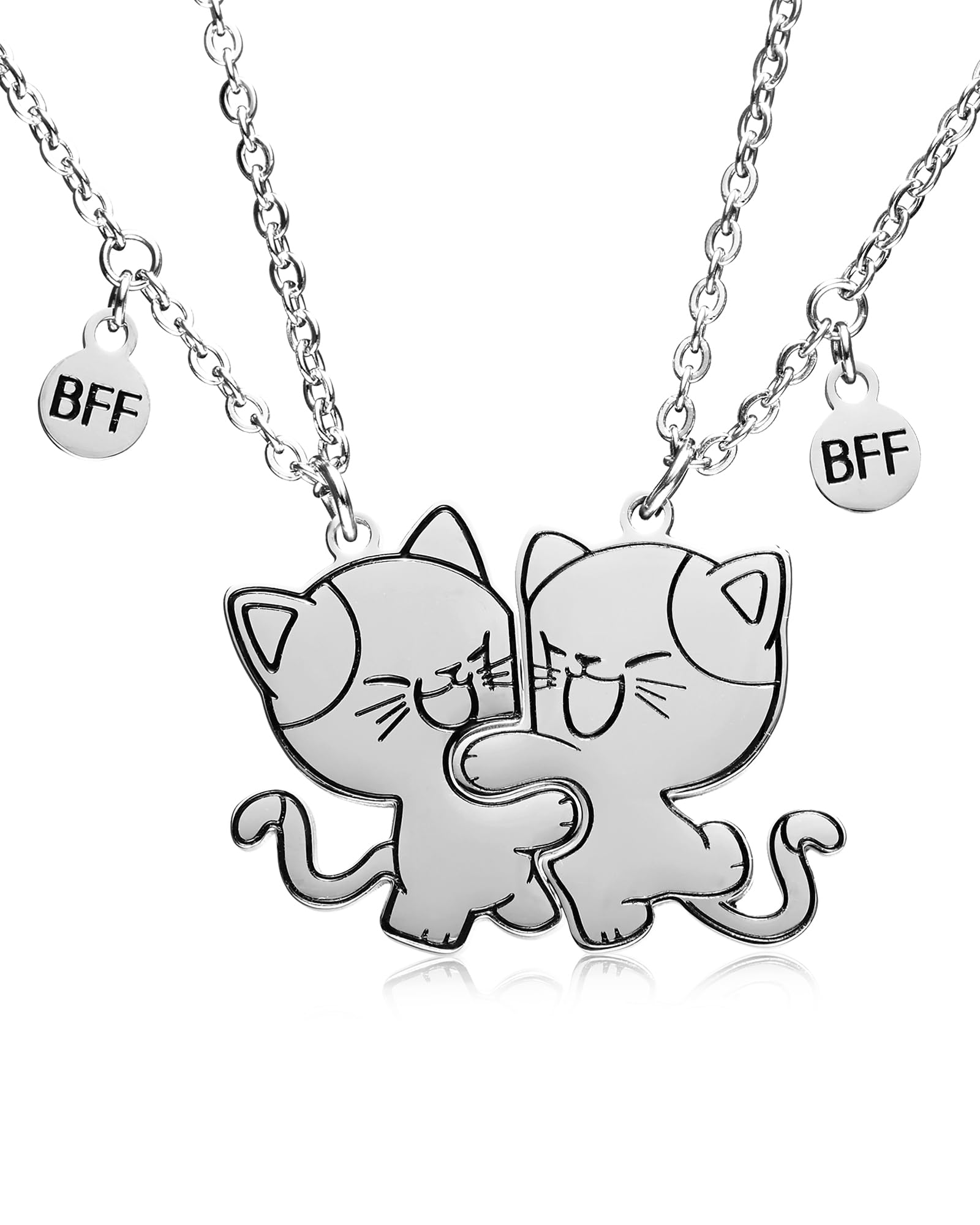 Best Friend Necklace Gifts Magnetic Matching Friendship Necklace for 2 Girls BFF Sister