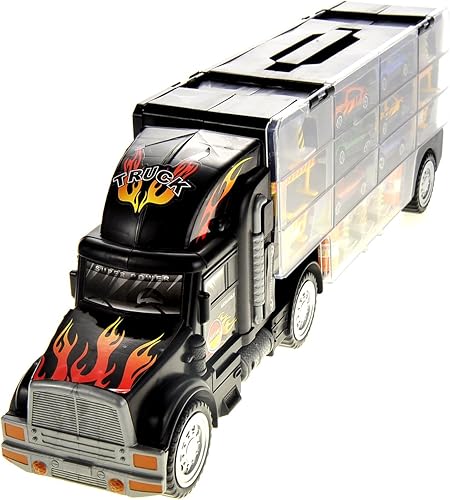 Miniatura 1 de PowerTRC Camión de transporte de juguete  Camión transportador de juguete  Gran juguete para niños que aman los camiones y vehículos de acción