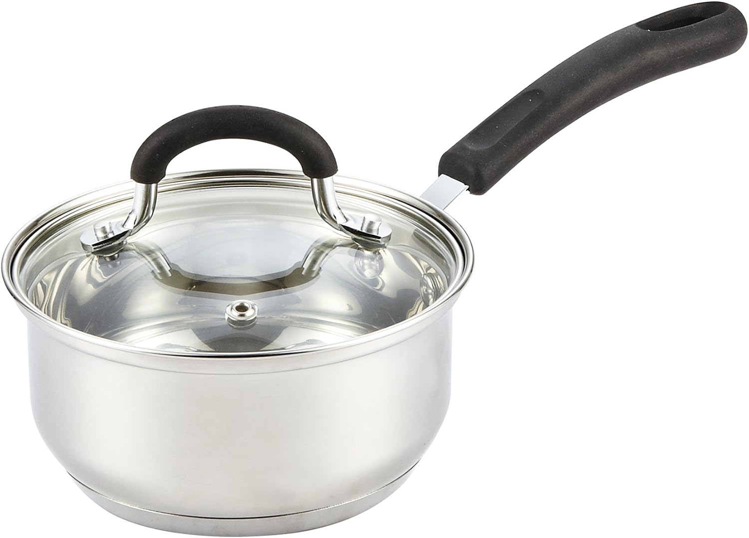 Cook N Home Professional Saucepan, 1qt, Steel