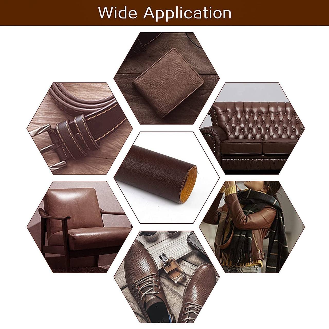 H&HGOLDI Leather Repair Patch||Self Adhesive Leather Patch for Sofa/Couches/Car Seats/Chair||Waterproof Leather Sticker 2