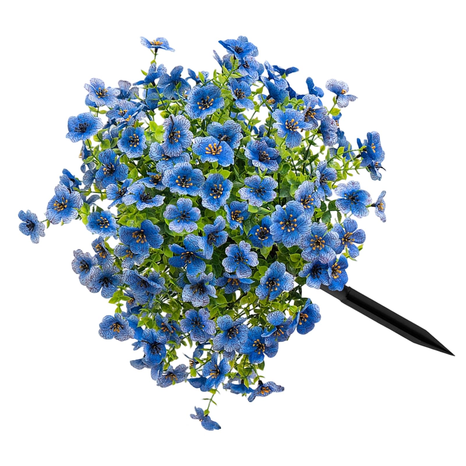JSGHGDF Artificial Flower Plant with Ground Stake for Outdoor Realistic Fake Flower Stake for Garden Patio Front Porch and Yard Realistic Blossomy Yard Ornament