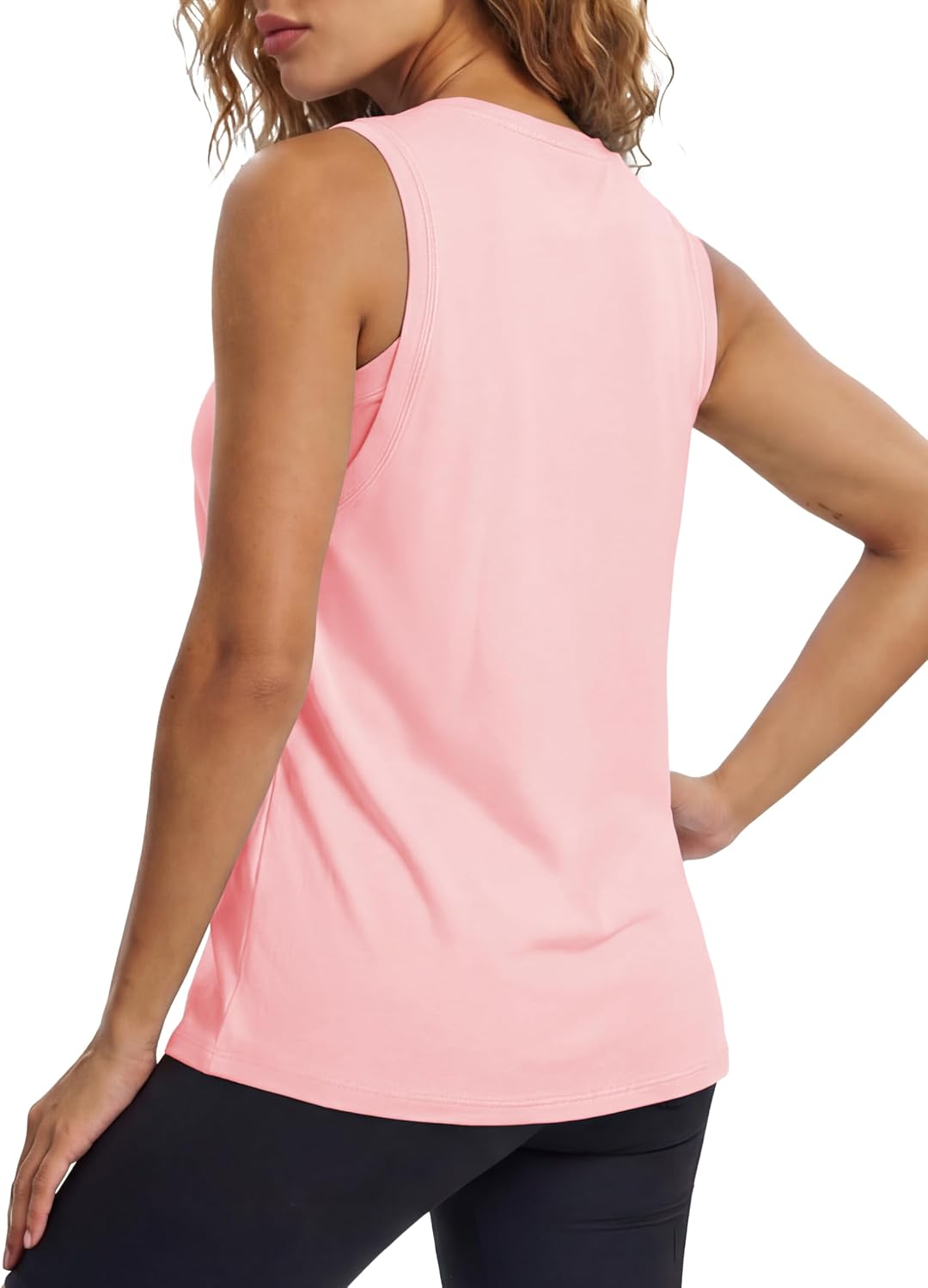 MAGCOMSEN Women's Loose Fit Quick Dry Lightweight Athletic Tank Top