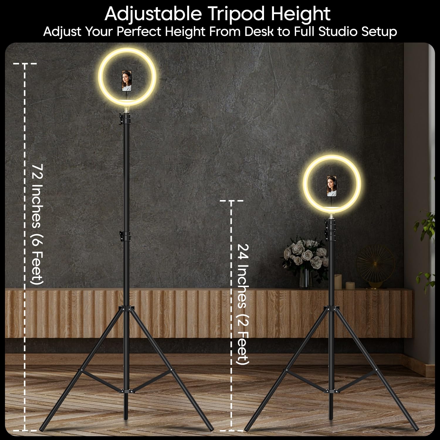 Sounce 14 Inch 15W LED Ring Light, Dimmable, 2 Color Modes — Amazon image 8