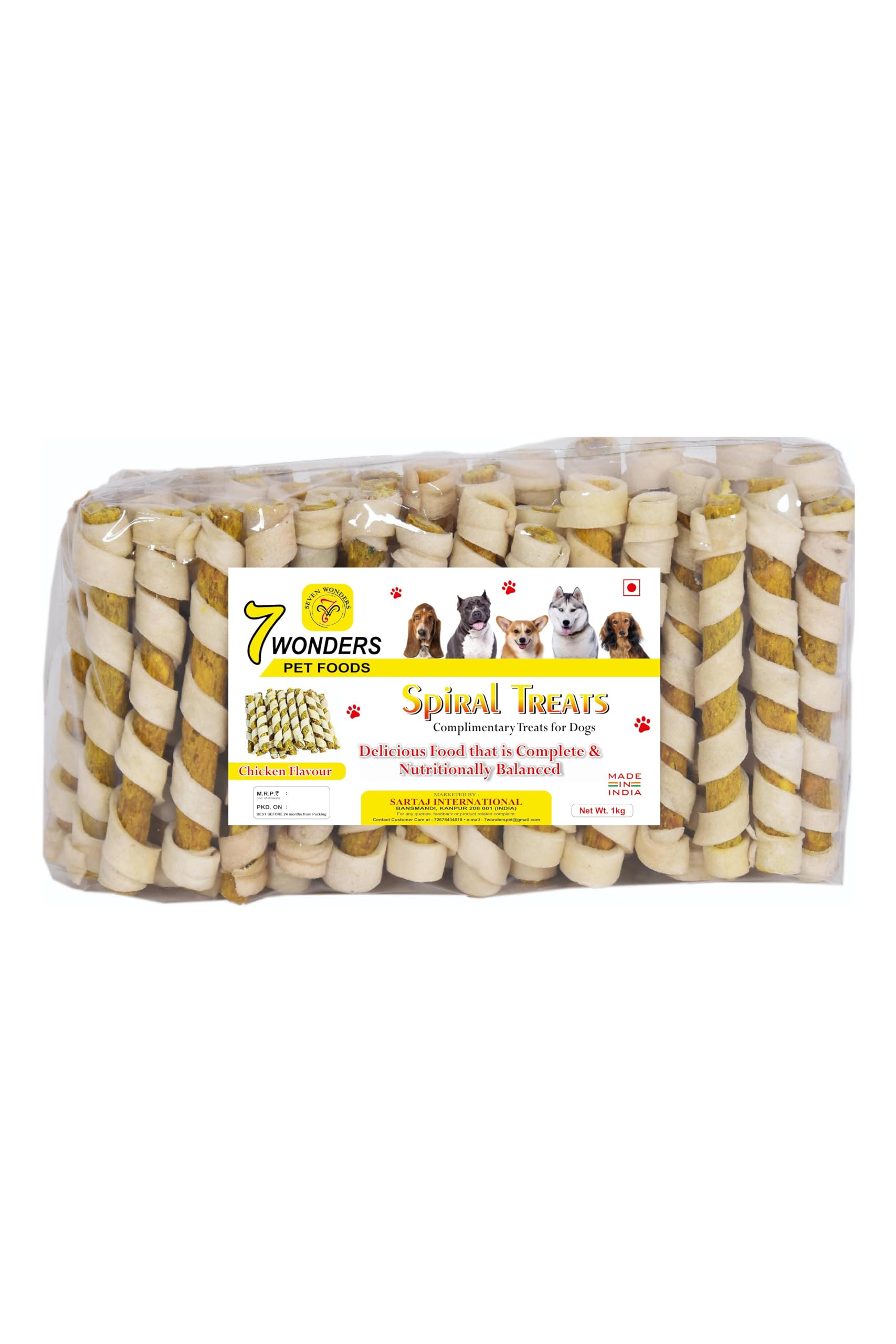 7WONDERS Dog Chew Chicken and Natural Rawhide 1 Kg Munchy Dog Sticks| Snacks | Treats for Healthy Teeth and Gums of Dog (B0BWYJBZ1C) Amazon Price History, Amazon Price Tracker