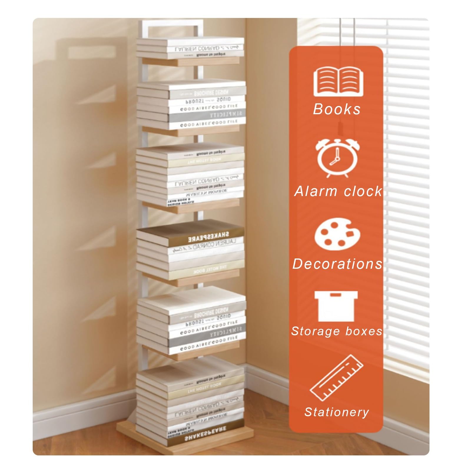 Amazon.co.jp: 本棚 小型、見えない本棚、縦型陳列棚、縦型コーナー