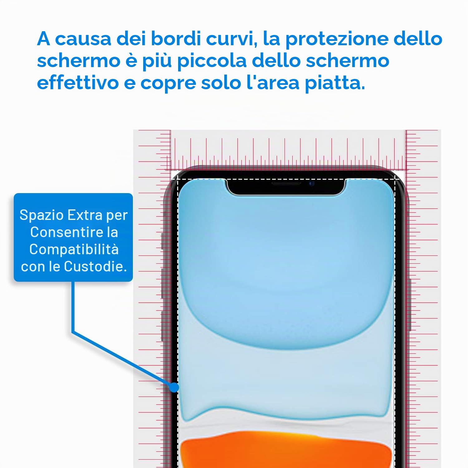 JETech Pellicola Protettiva per iPhone 11 / XR 6,1 Pollici in Vetro Temperato, Pacco da 2