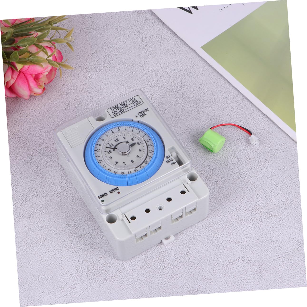 Mechanischer Küchentimer PC Weiß 110-230vac 16a für Küche