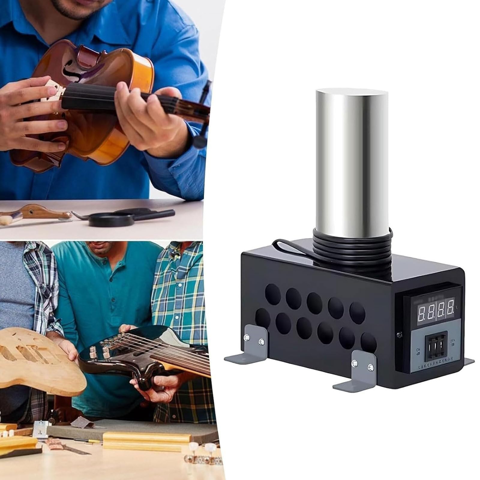 Biegeleisen für Gitarre, 600 W, Instrument zum Biegen von Cellos, verstellbar von 0 bis 280 °C, mit digitalem HD-Display, für Gitarren und Cello (B)
