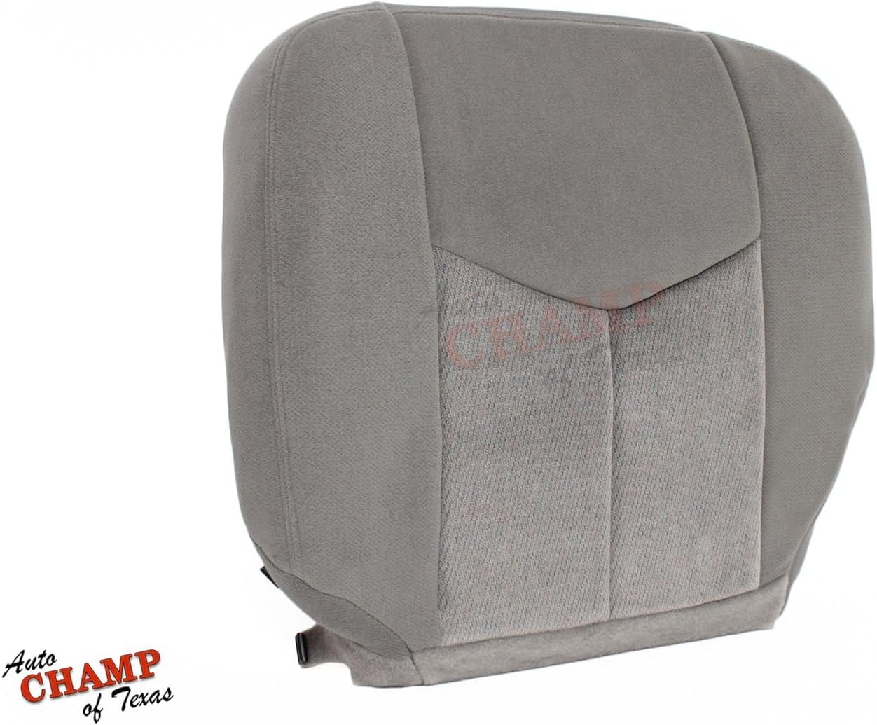 Compatible with 2005 GMC Sierra 1500h D SLE -Driver Side Bottom Cloth Seat Cover Gray
