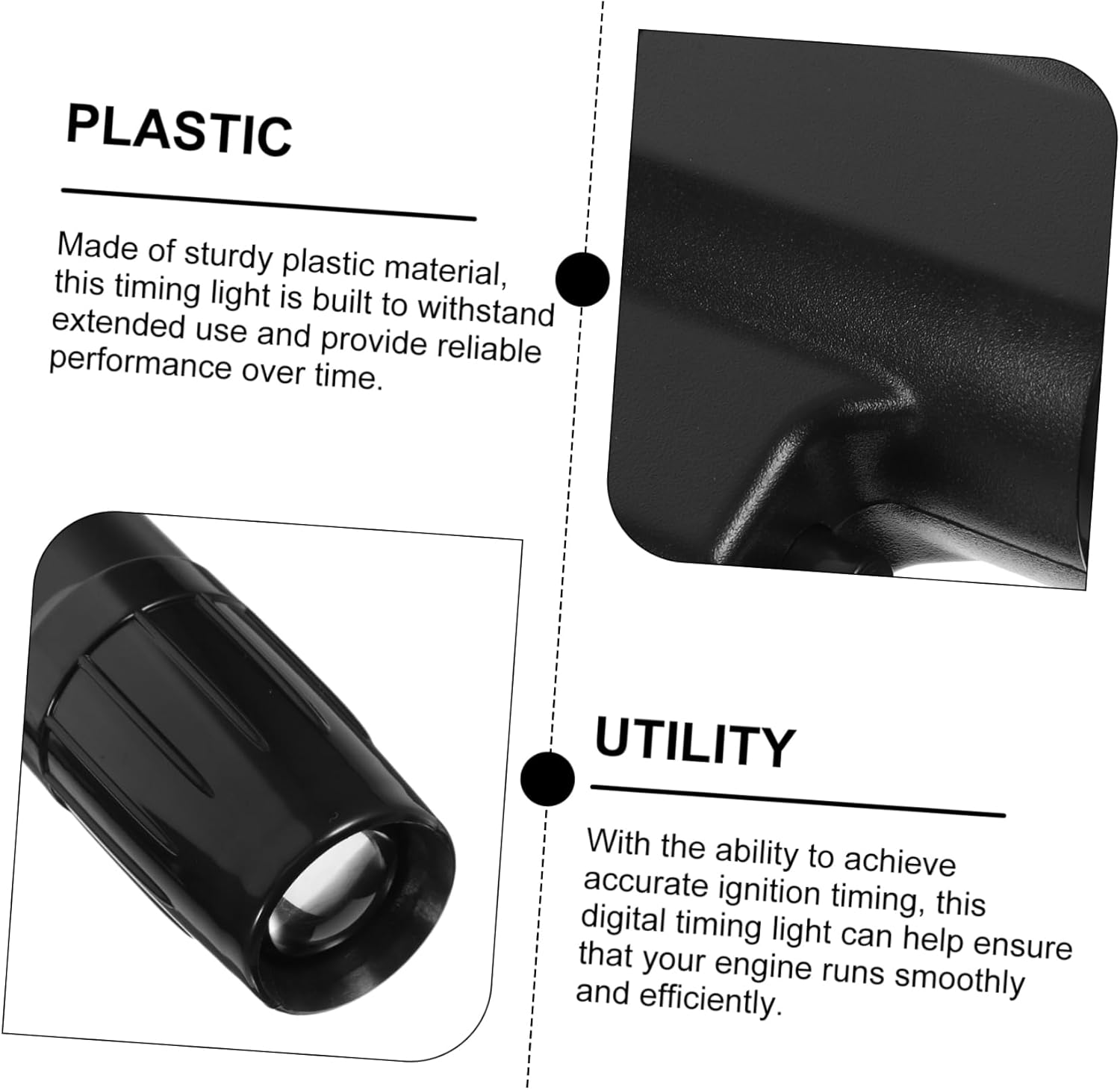 DECHOUS Automotive Engine Timing Light Ignition Timing Gun for Car Motorcycle Engine Repair