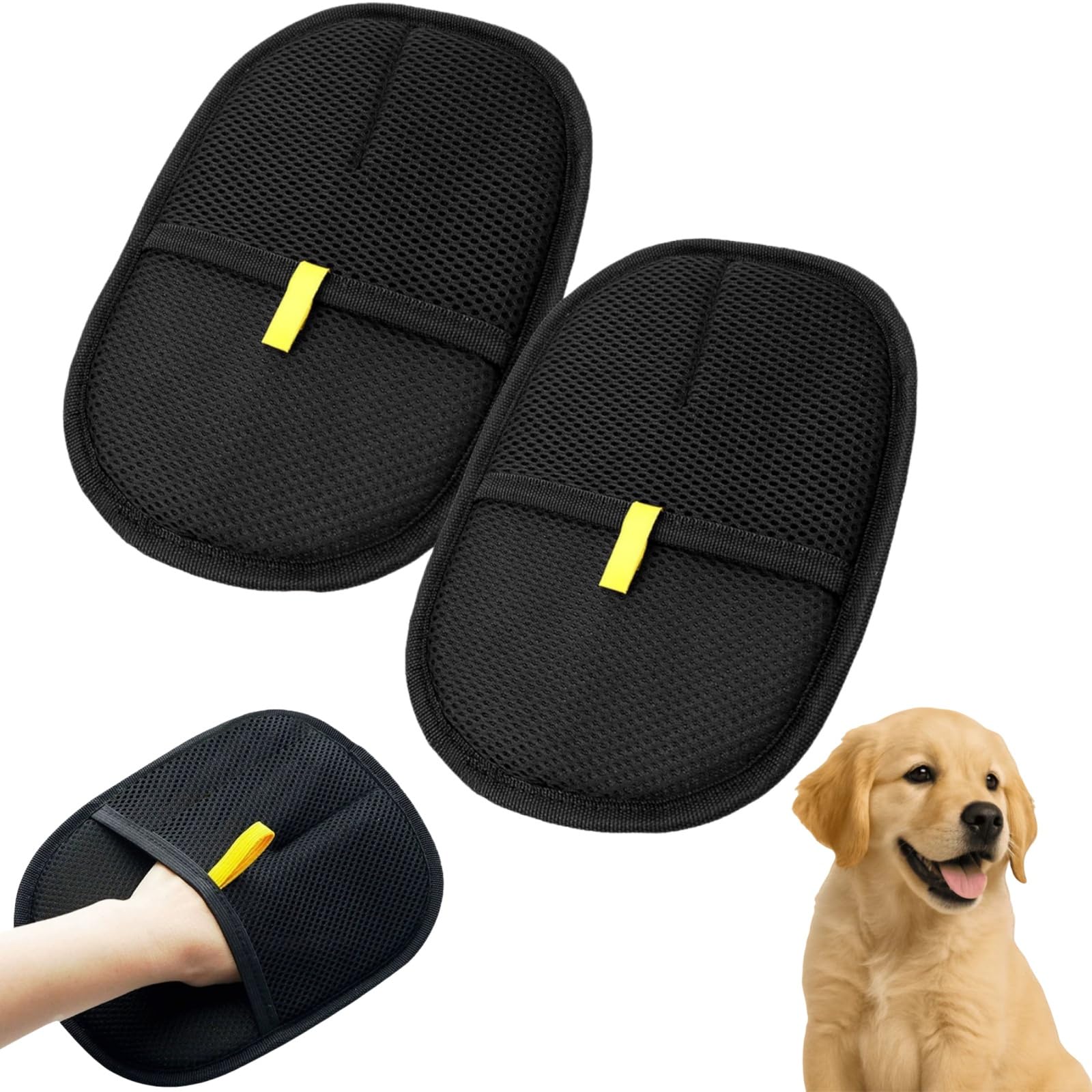 Gants de toilettage pour Nettoyer les Animaux et Ramasser les Poils Morts