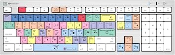 لوحة المفاتيح المنطقية Keybaord مصممة لـ Adobe Premiere Pro CC المتوافقة مع نظام التشغيل macOS - الجزء LKBU-PPROCC-CWMU-US