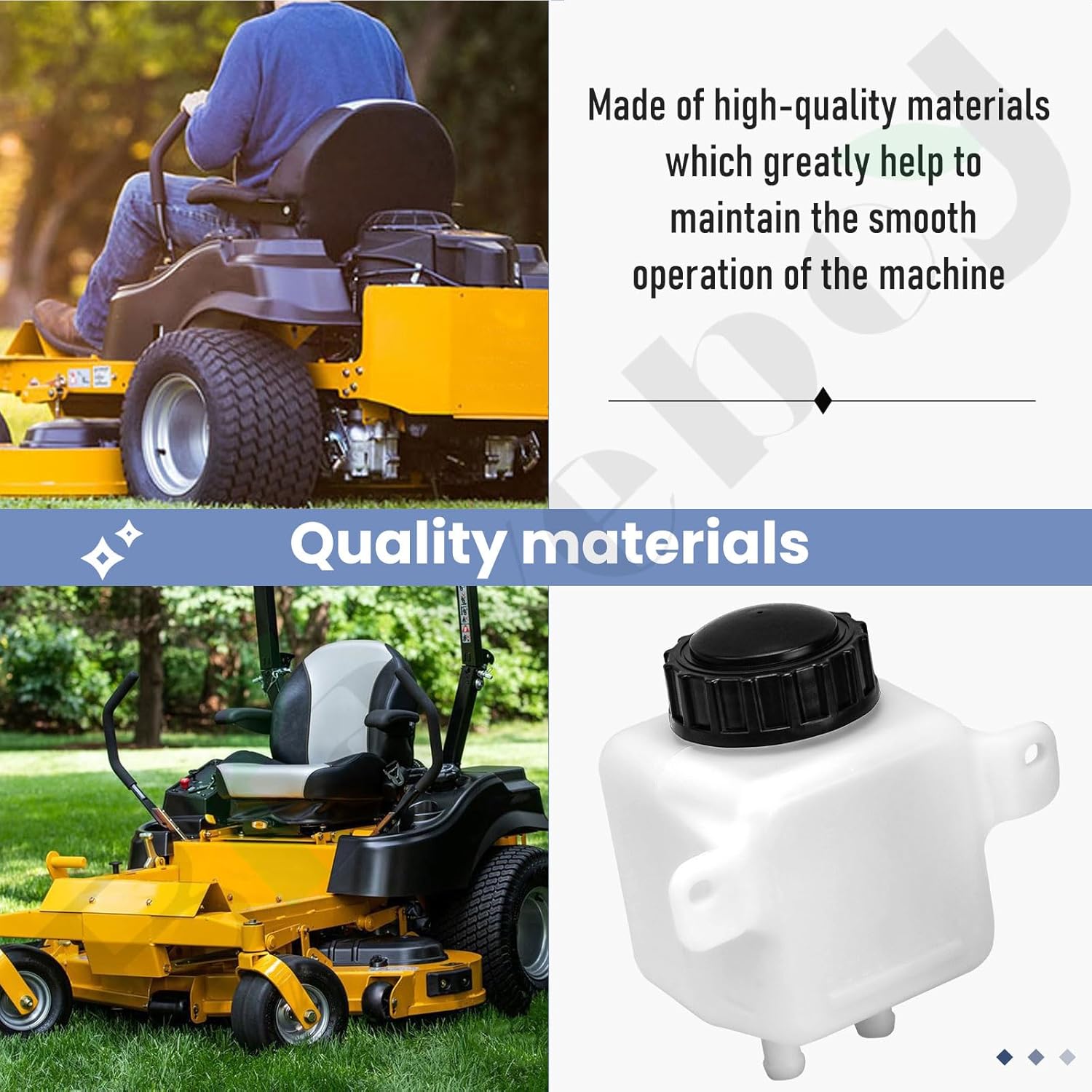 Gear Assembly Tank 700 Ml Part #71327 Compatible with Cub Cadet Hustler Toro Exmark Lawn Mower 601996 109-2250 34410003 5100778 631-04286