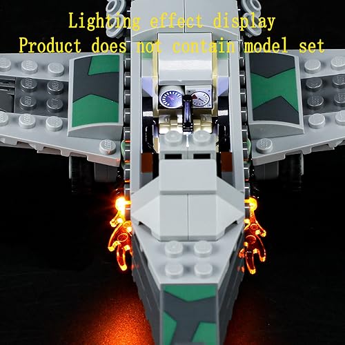 Miniatura 8 de Kit de luces LED compatible con Lego Fighter Plane Chase, para Indiana Jones 77012 (juego de modelos no incluidos)