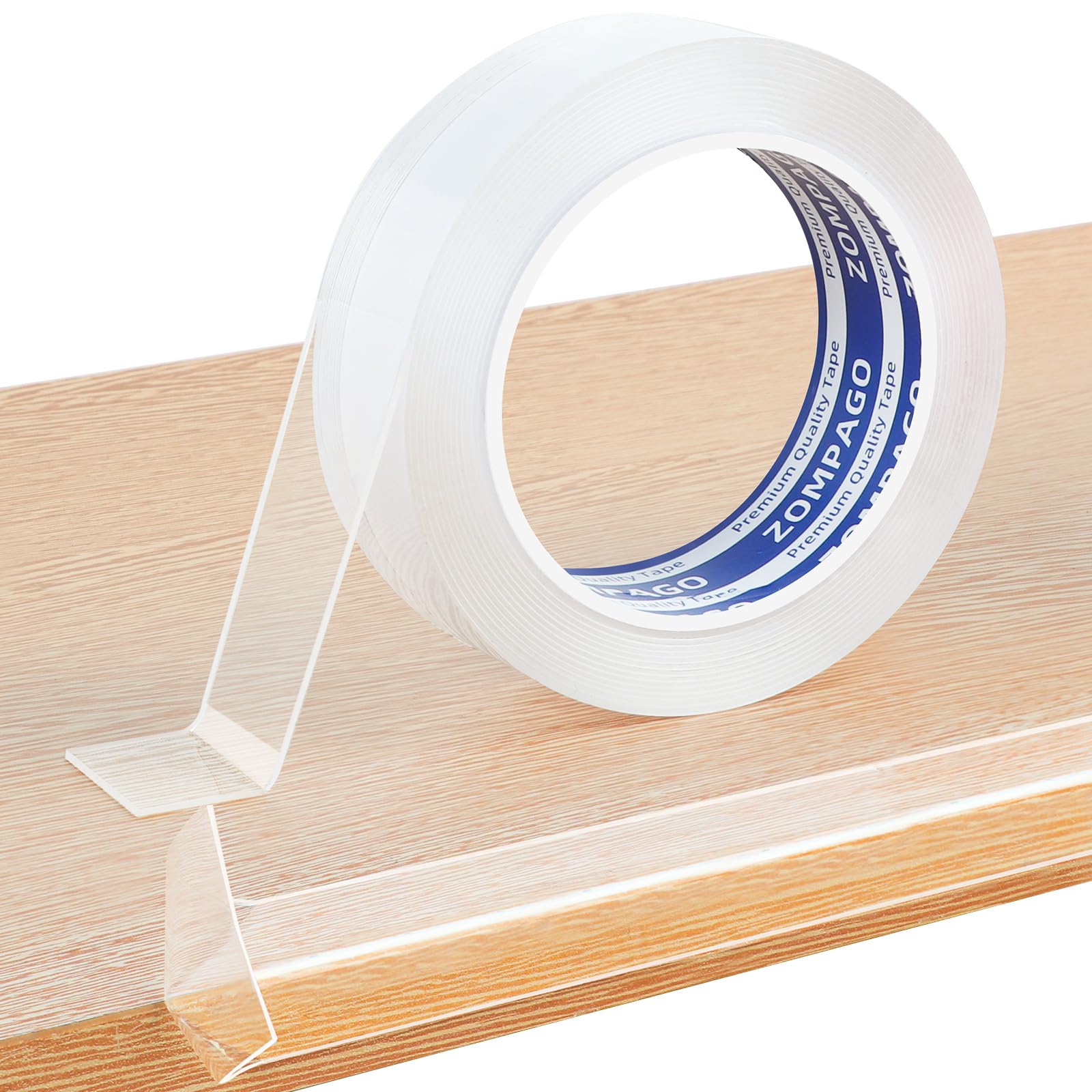 ZOMPAGO Kantenschutz Transparent Selbstklebend 1mm Dicke, 4m x 3cm, Extra Stark Klar Weiche Möbelkantenschoner für Baby-Sicherung,Kanten-&Eckenschutz für Schränke,Tische,Wände,Betten,Küche