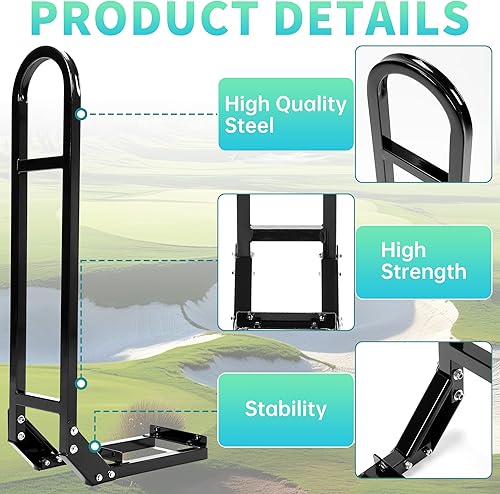 Miniatura 7 de ECOTRIC Barra de seguridad universal para asiento trasero de carrito de golf, compatible con EZGO Club Car Yamaha