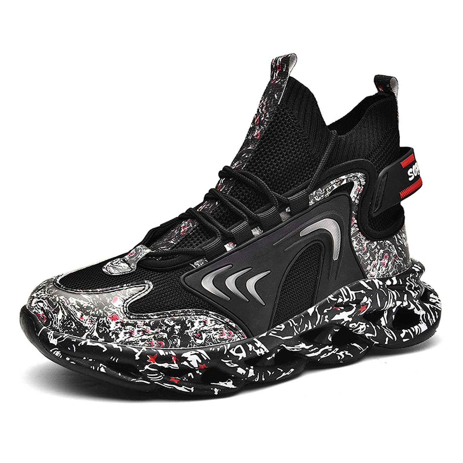 Sponsored Ad - youxiaoyou Men Sneakers Mesh Non Slip Blade Type Sports Shoes Breathable Comfort Trainers Sport Shoes Fitne...