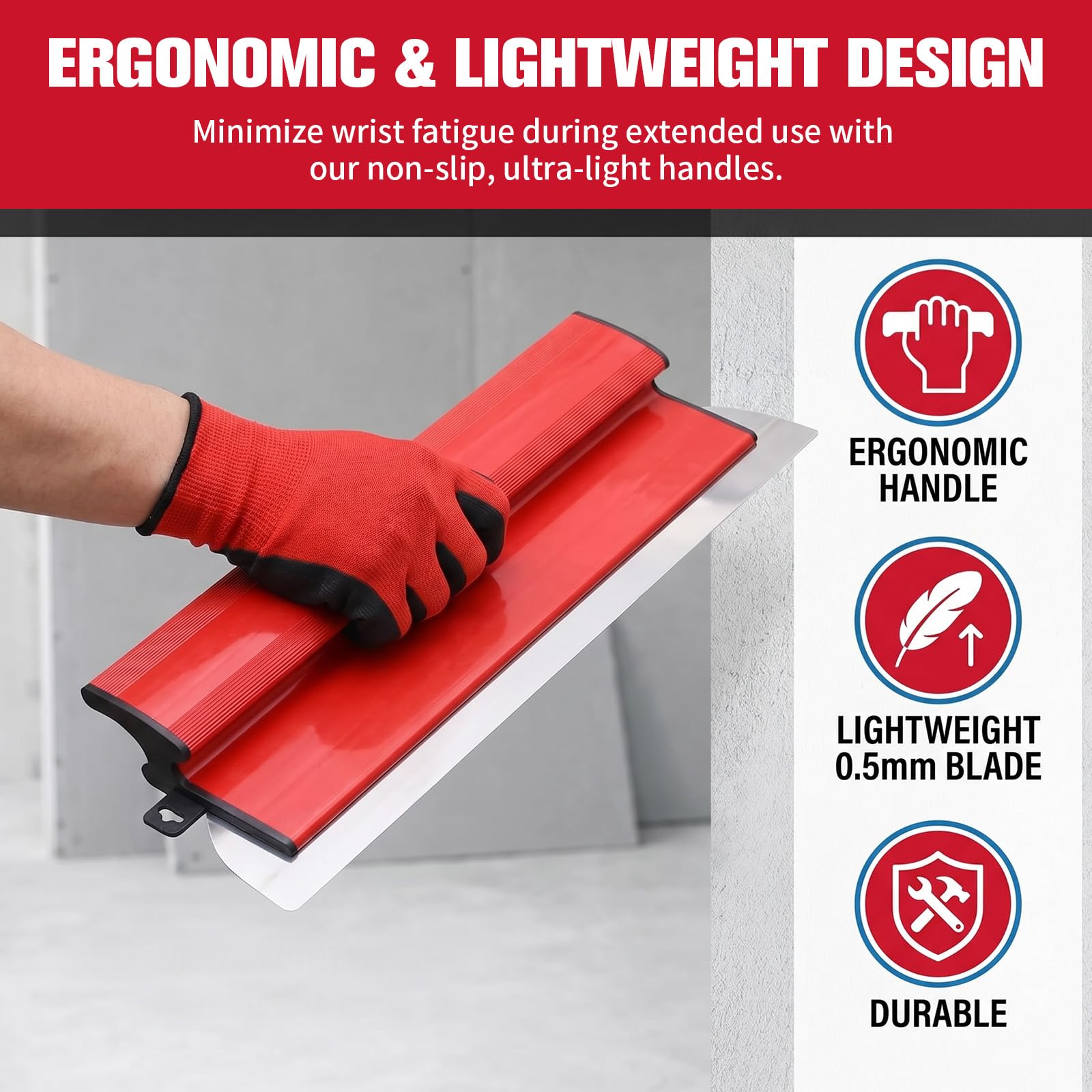 Profesjonalny zestaw szpachli powierzchniowych – (250 mm + 400 mm + 600 mm) zestaw narzędzi szpachlowych z trzonkiem teleskopowym 160 cm, zestaw szpachli ze stali nierdzewnej do suchej zabudowy, ścian