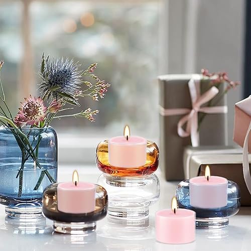 Miniatura 7 de Velas aromáticas de rosas en taza transparente, 8 horas de combustión limpia constante sin olor, ideal para vacaciones, bodas, spa, emergencia y