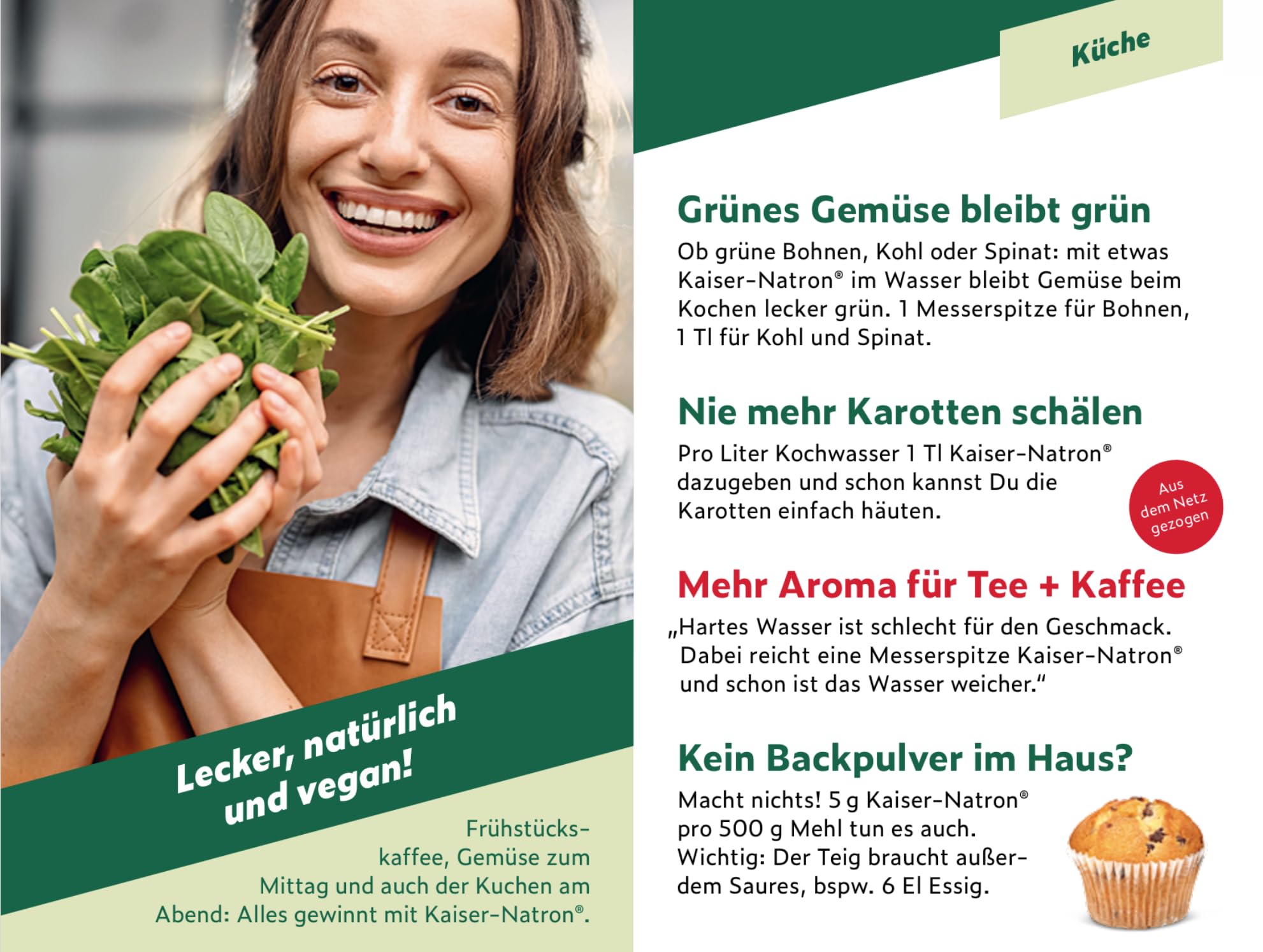 Kaiser Natron Das Original - Jetzt Neu - Im 3490g Vorteilspack - Wachen - Backen - Spülen - Gesundheit und noch vieles mehr - Seit 1825