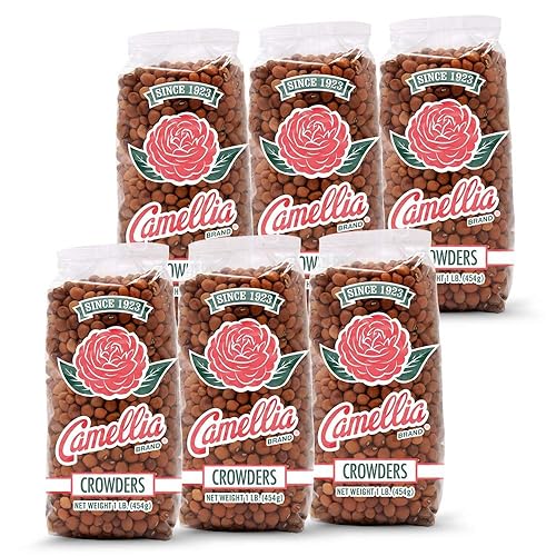 Camellia Brand Guisantes secos de Crowder 1 libra paquete de 6