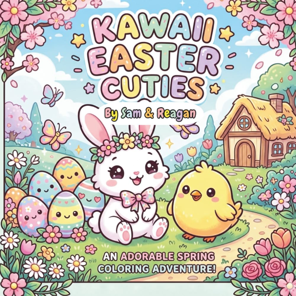 Kawaii Easter Cuties: An Adorable Spring Coloring Adventure