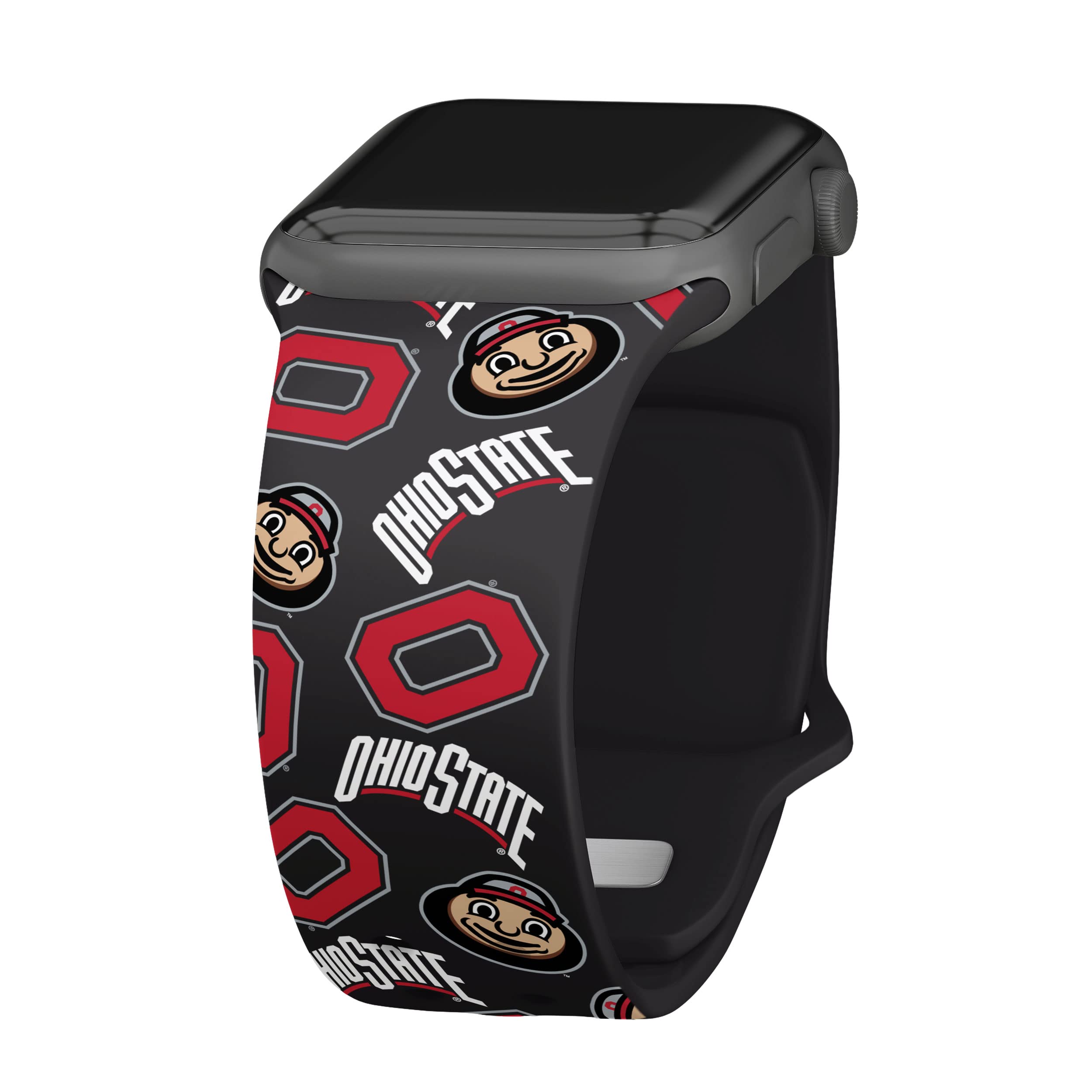 Affinity Bands Ohio State Buckeyes HD Watch Band Compatible with Apple Watch (42/44/45mm-Long - Random)