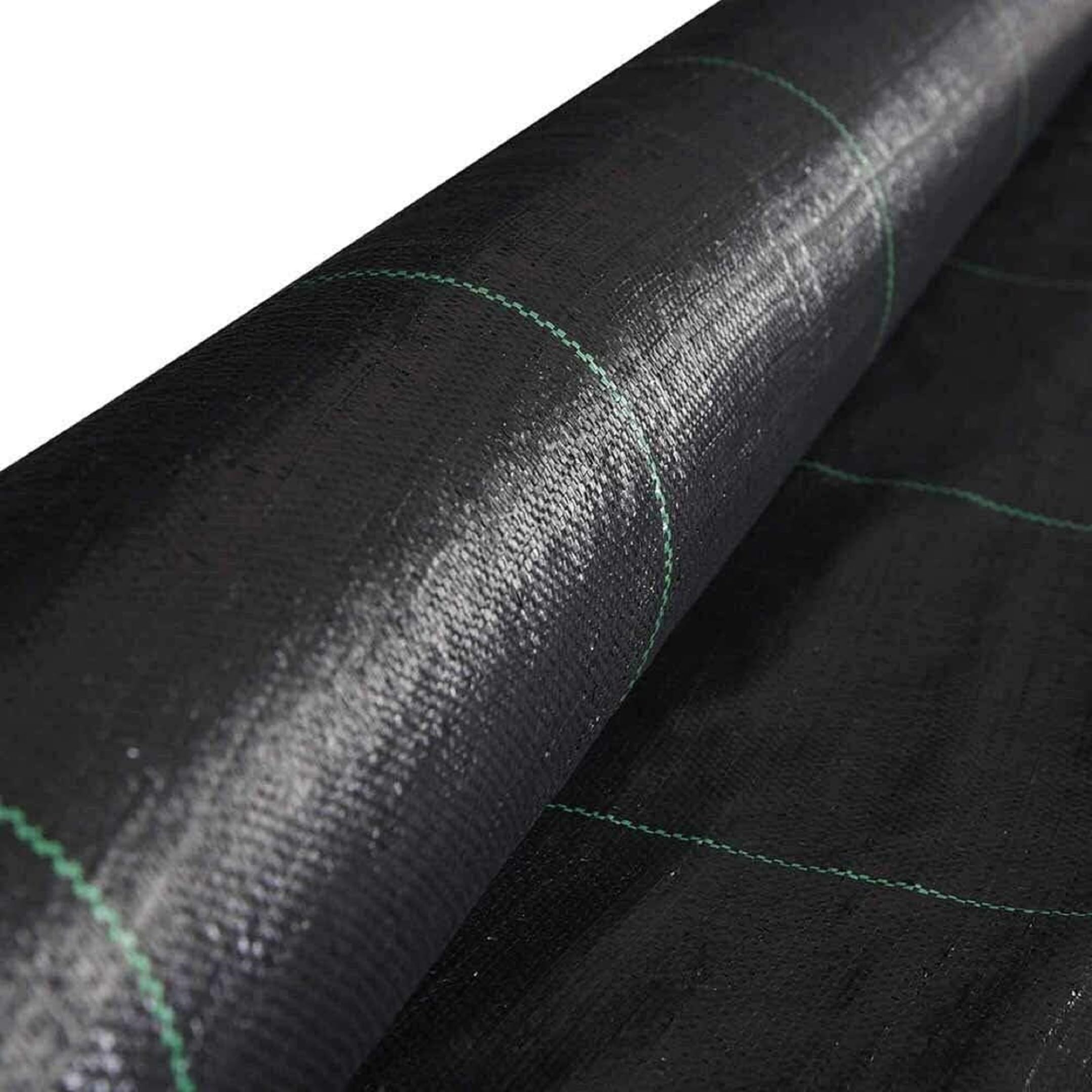 HHBR 1x20 Meter Weedmat Landscape Fabric, Heavy Duty Ground Cover with Lining, Landscape Fabric 110 GSM Weed Block Gardening Mat for Gardens, Agriculture, Outdoor Projects with Long Life (Black)