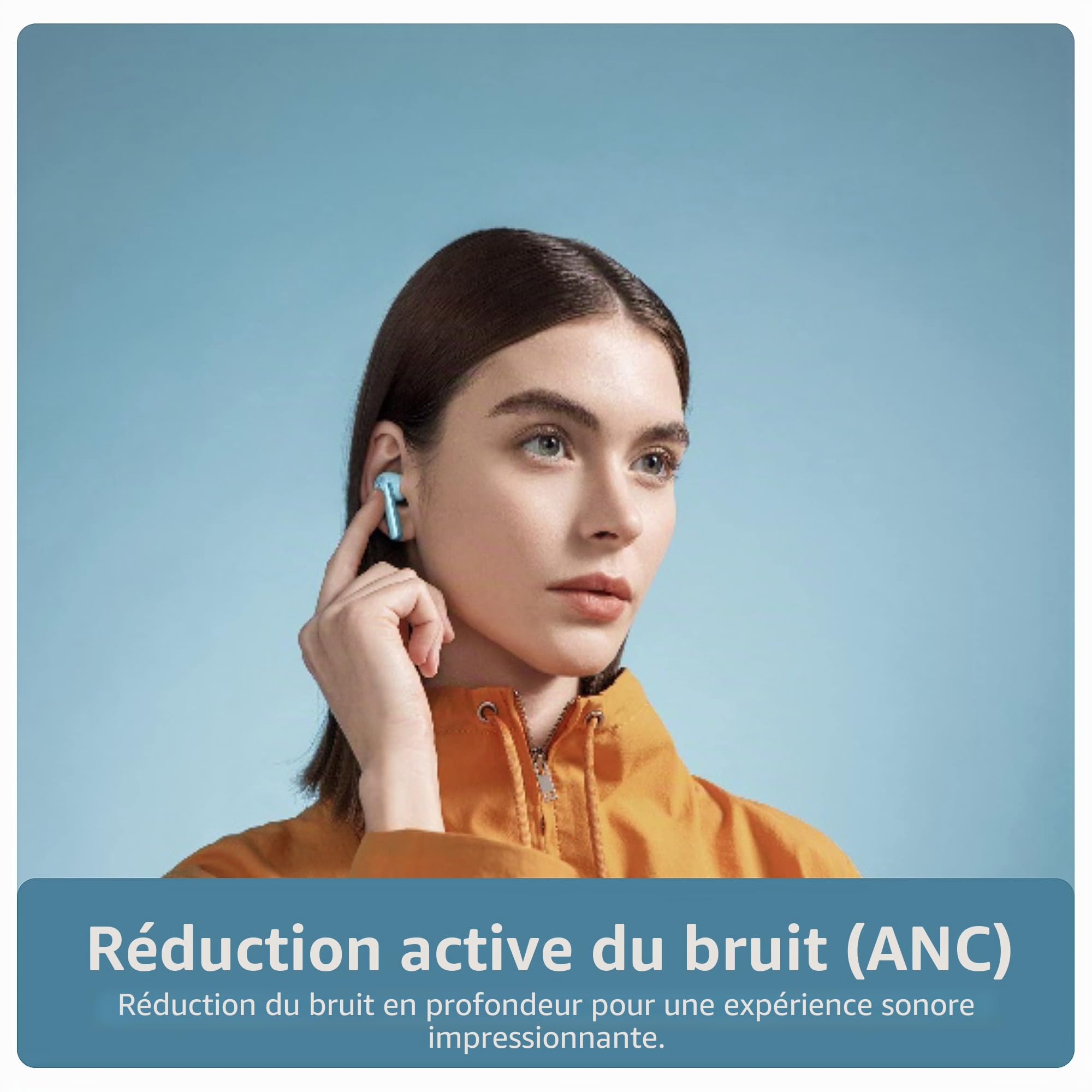 OPPO Enco W51 - Écouteurs sans Fil, réduction du Bruit, Bluetooth, résistance à l'eau IPX4 - Blanc