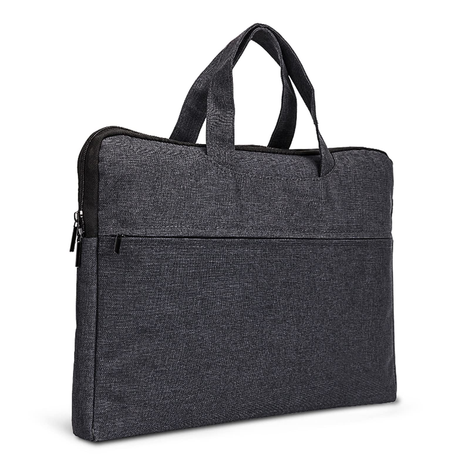 Ordenador Portátiles Funda Maletín Espesado Oficina Bolsa de Asas Negocio Bolsa de Cremallera Bolsa Portátil Portátil for Hombres/Mujeres Negro Funda Portatil Bolsa Multifuncional
