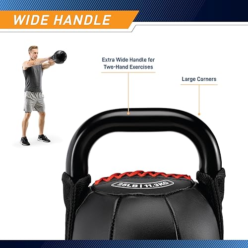 Miniatura 3 de Marcy Pesa rusa suave de entrenamiento de fuerza con mango para levantamiento de pesas, acondicionamiento, fuerza y entrenamiento de núcleo, 10