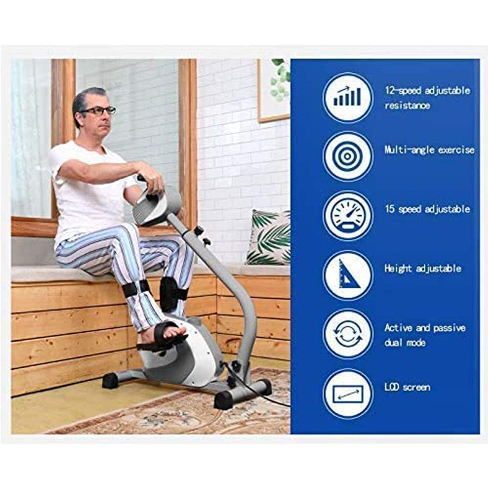 Elektryczna Maszyna Rehabilitacyjna, Sprzęt Do Rehabilitacji Kończyn Górnych I Dolnych, Pedałowy Przyrząd Do Ćwiczeń Ramion I Nóg Z Wyświetlaczem Lcd